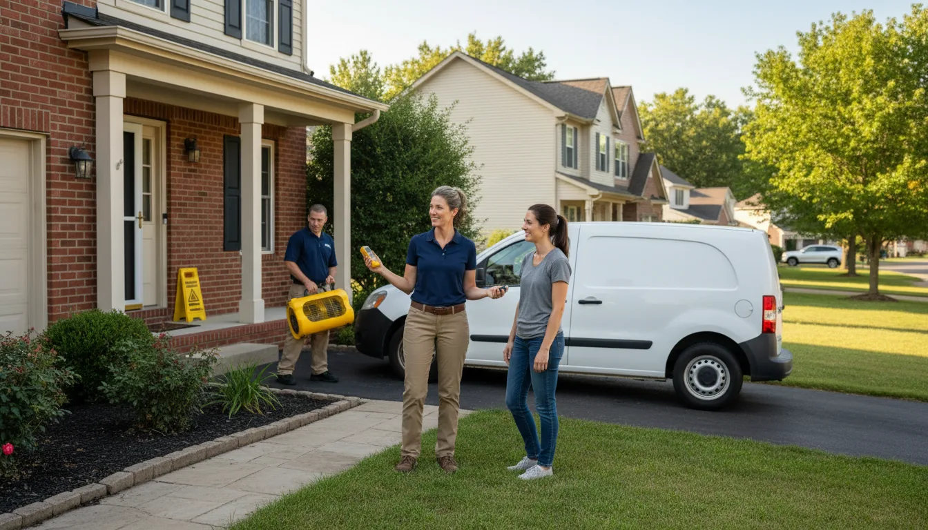 Water restoration image for Water Damage & Restoration Services in Brookfield, OH